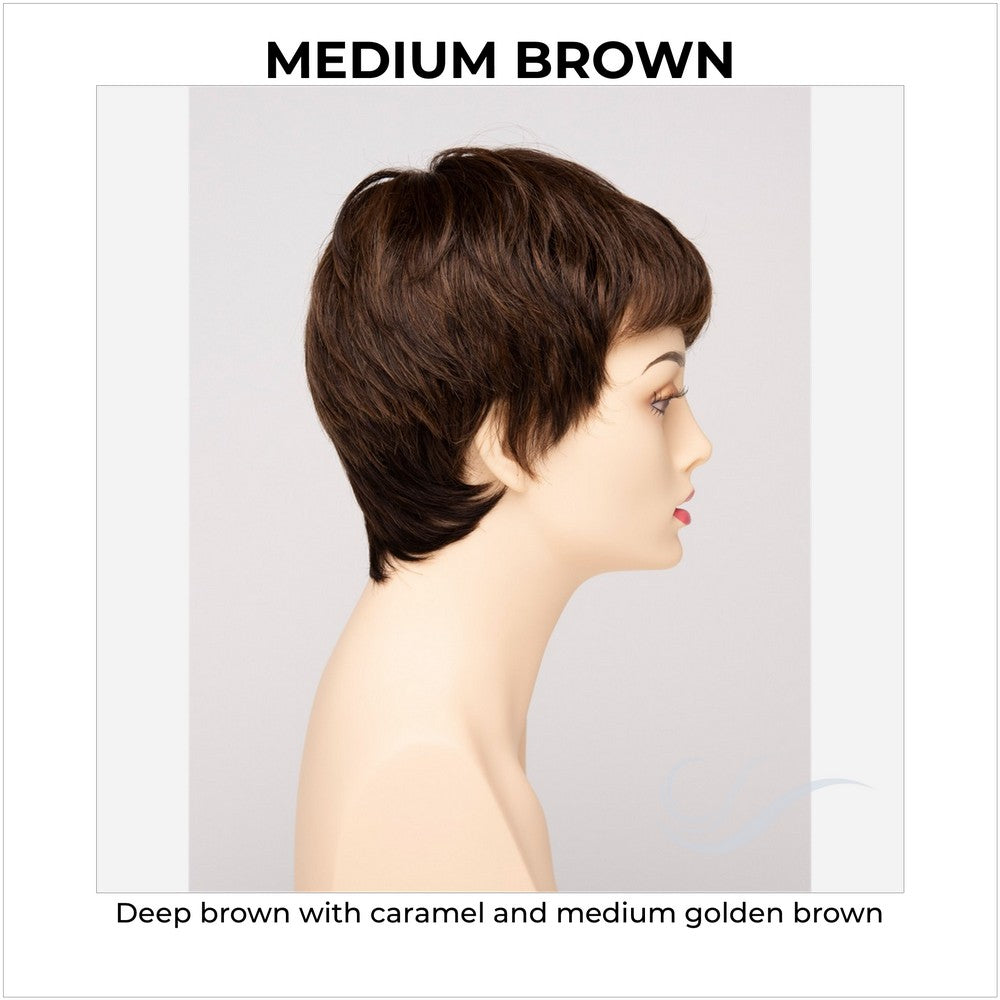 Fiona By Envy in Medium Brown-Deep brown with caramel and medium golden brown