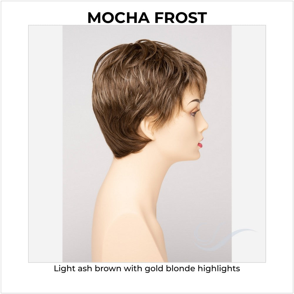 Fiona By Envy in Mocha Frost-Light ash brown with gold blonde highlights