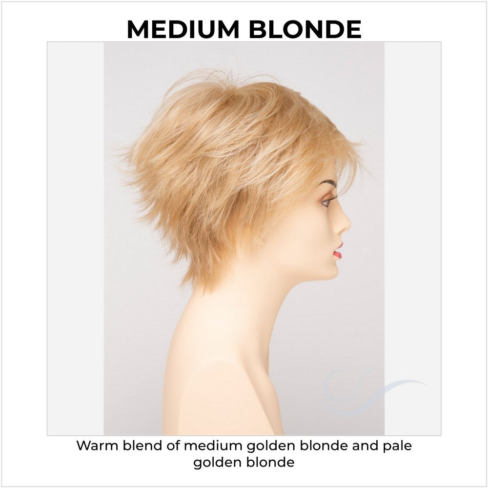 Flame By Envy in Medium Blonde-Warm blend of medium golden blonde and pale golden blonde