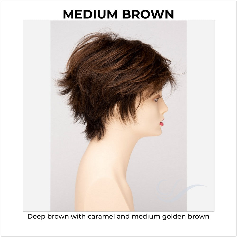 Flame By Envy in Medium Brown-Deep brown with caramel and medium golden brown