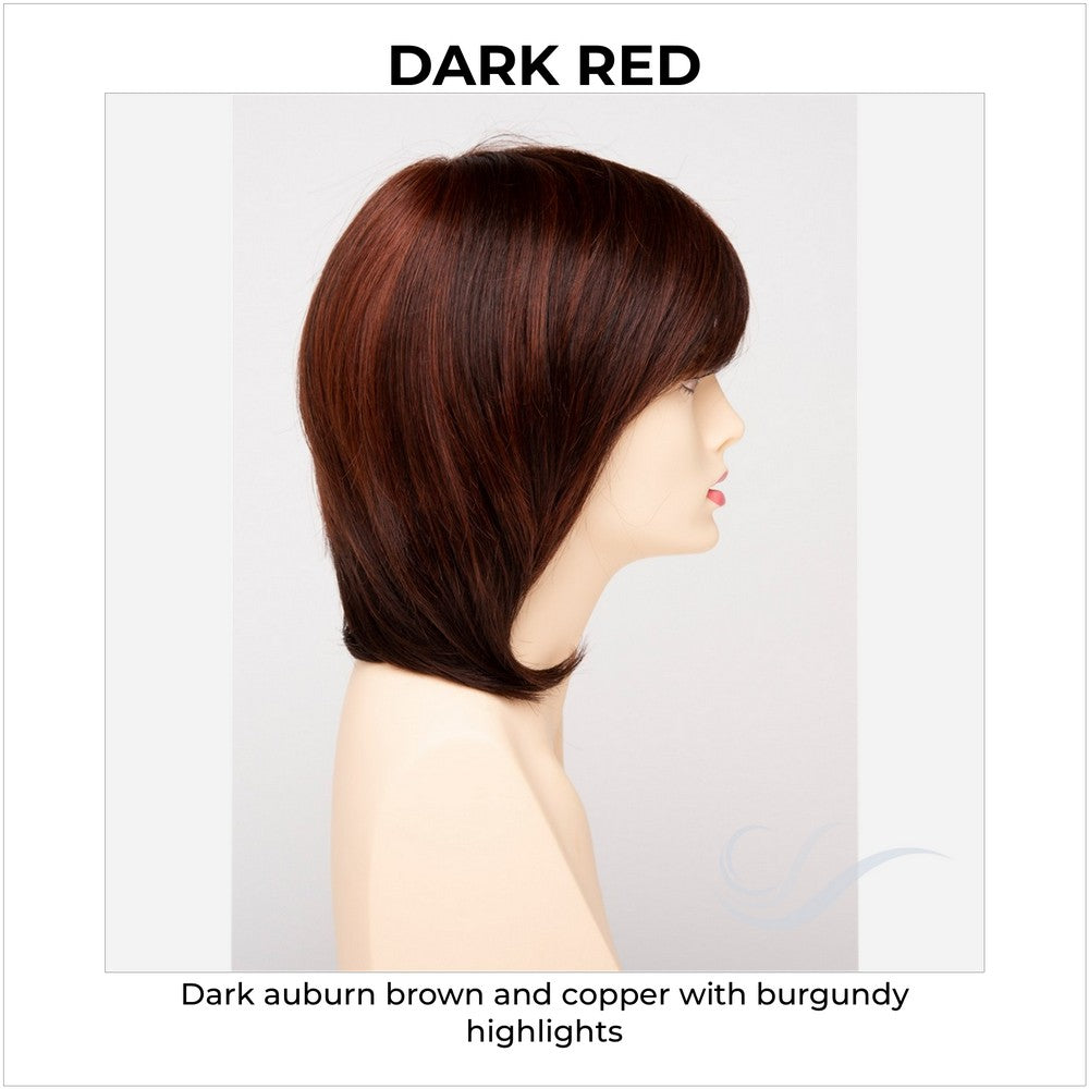 Grace By Envy in Dark Red-Dark auburn brown and copper with burgundy highlights