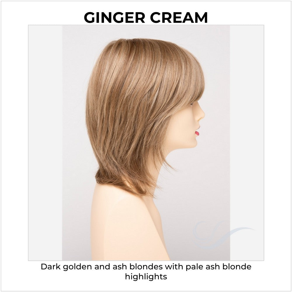 Grace By Envy in Ginger Cream-Dark golden and ash blondes with pale ash blonde highlights