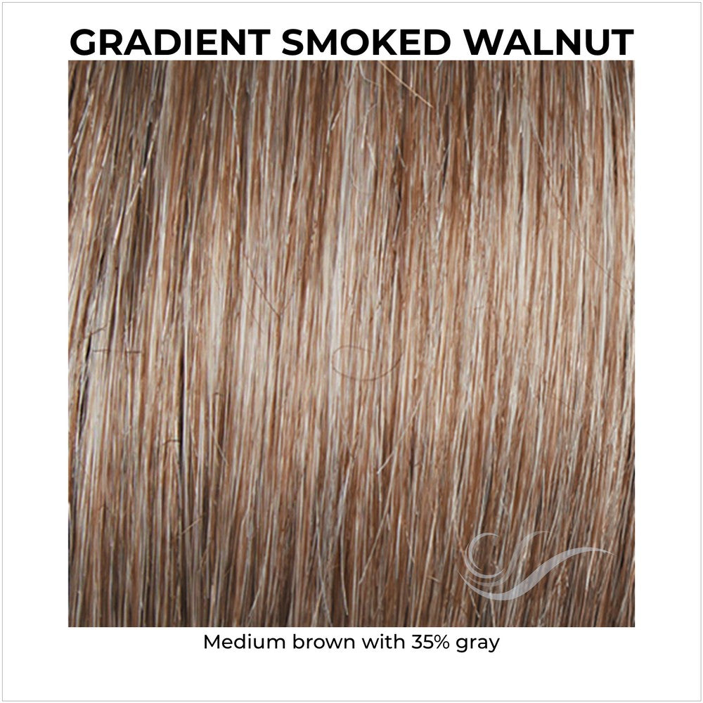 Gradient Smoked Walnut (R388G)-Medium brown with 35% gray