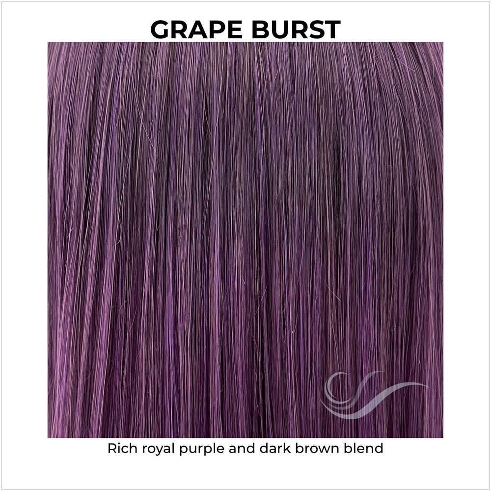 Grape Burst-Rich royal purple and dark brown blend