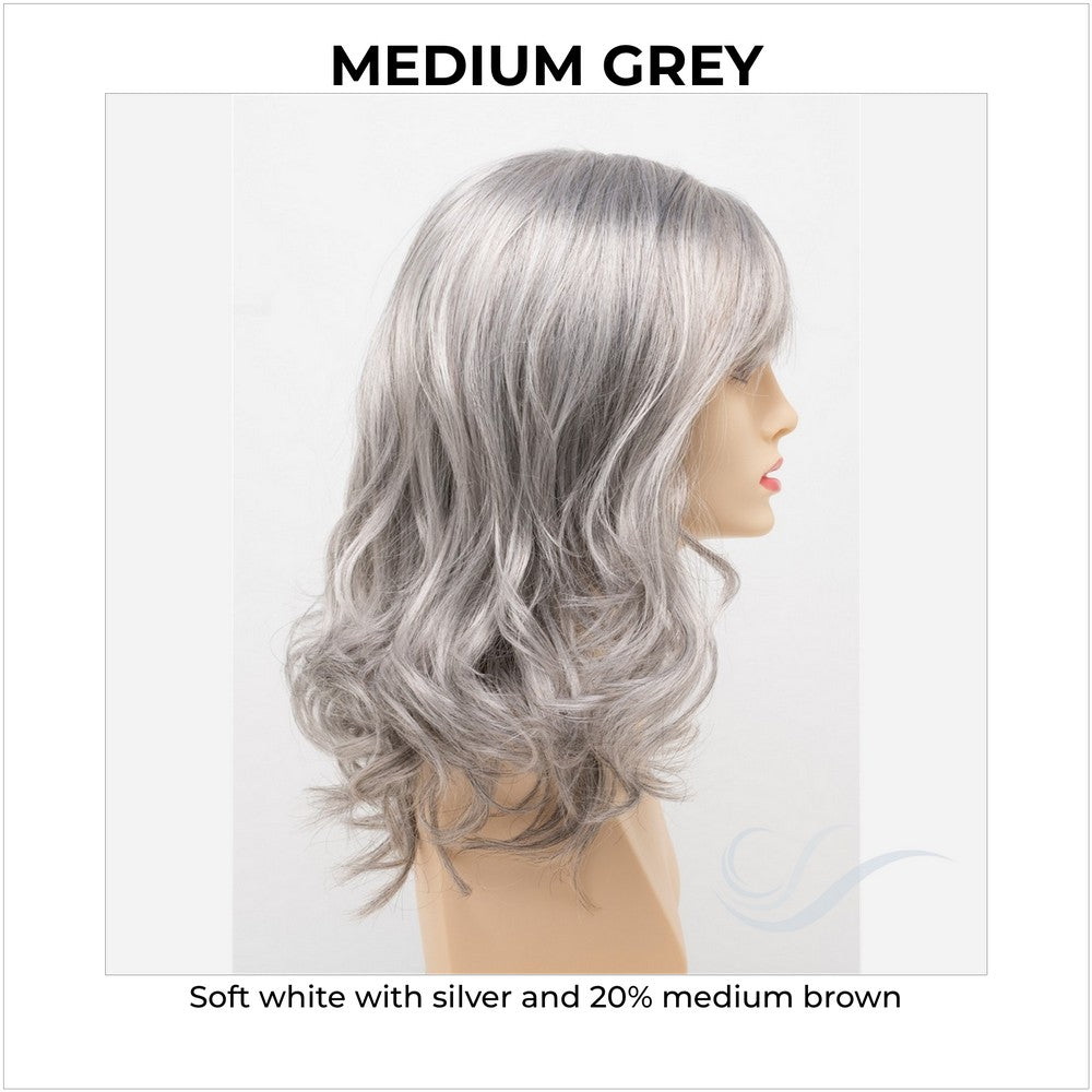 Harmony by Envy in Medium Grey-Soft white with silver and 20% medium brown