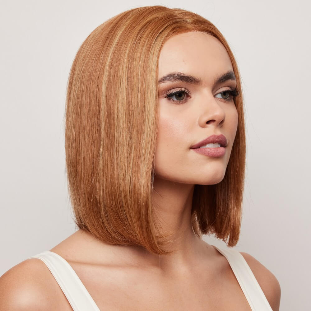 Harriet by Alexander Human Hair wig in Strawberry Blonde Image 3