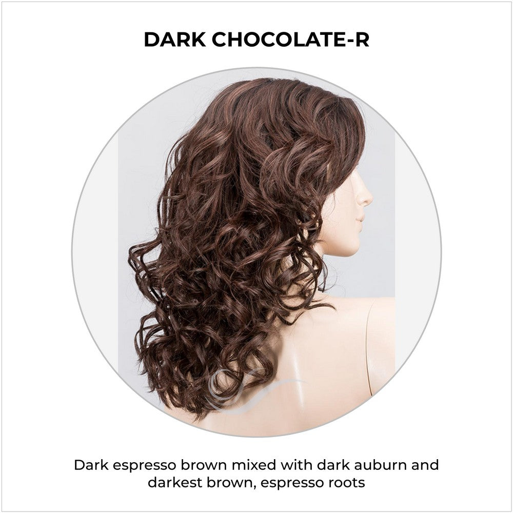 Heaven by Ellen Wille in Dark Chocolate-R-Dark espresso brown mixed with dark auburn and darkest brown, espresso roots