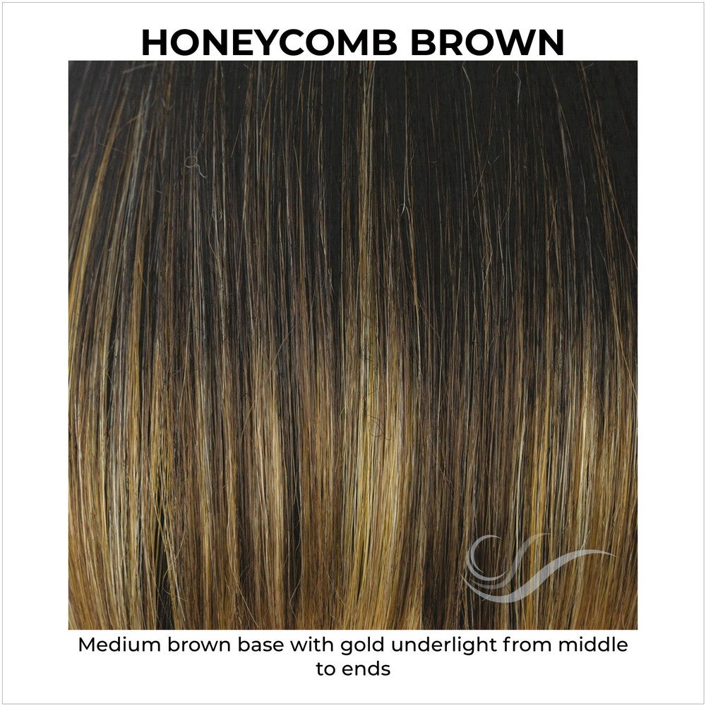 Honeycomb Brown-Medium brown base with gold underlight from middle to ends