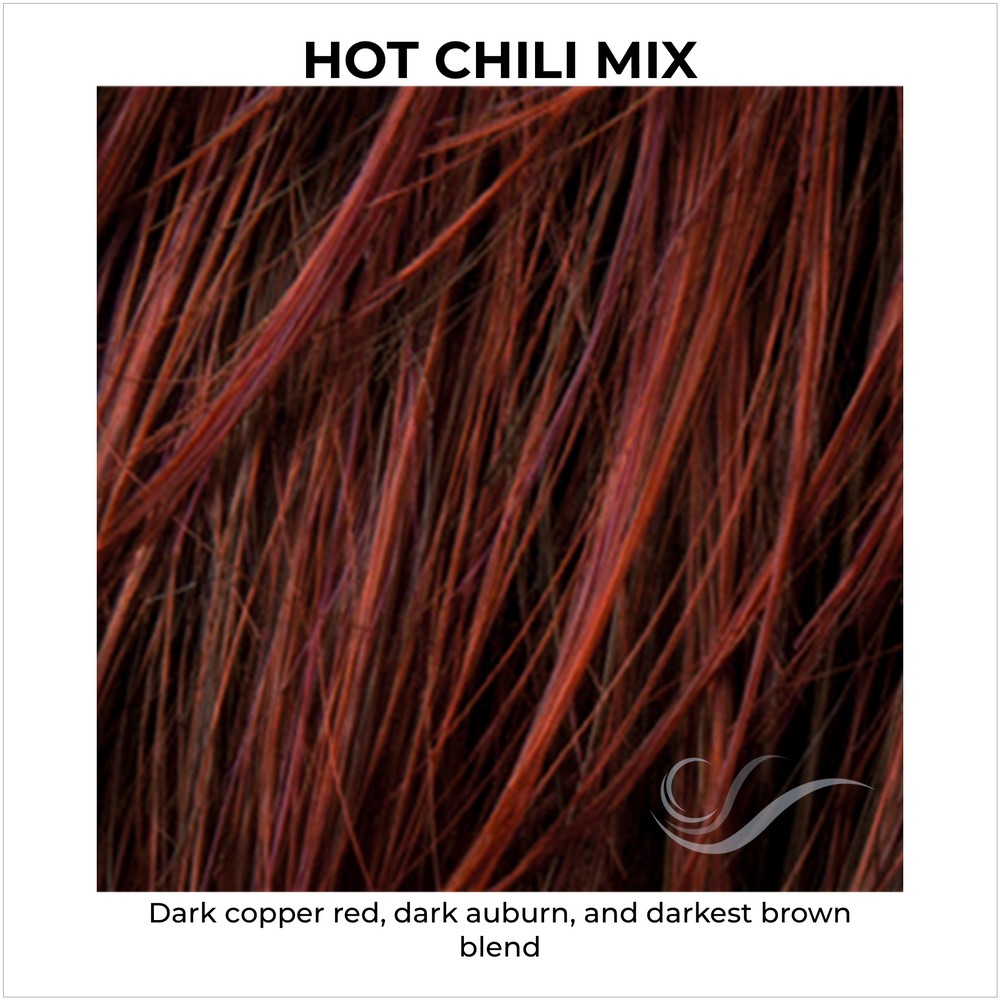 Hot Chili Mix-Dark copper red, dark auburn, and darkest brown blend