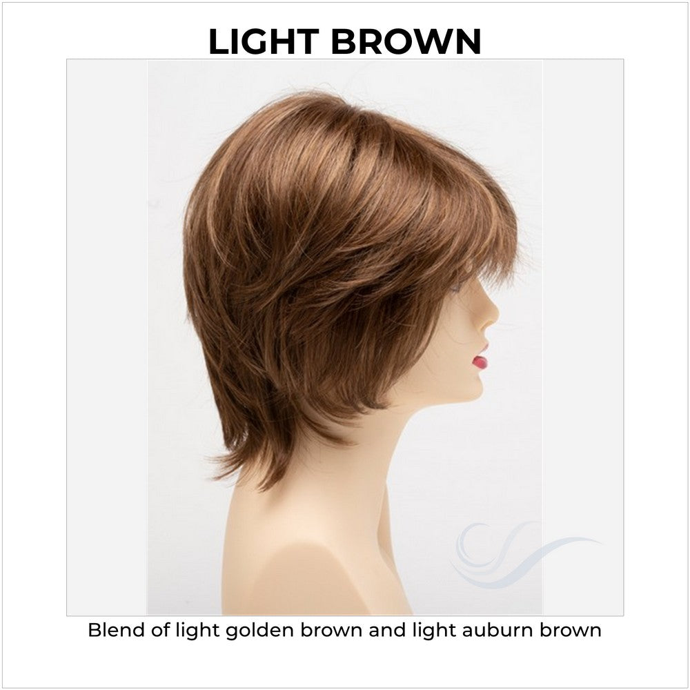 Jane by Envy in Light Brown-Blend of light golden brown and light auburn brown