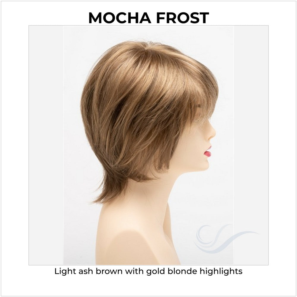 Jane by Envy in Mocha Frost-Light ash brown with gold blonde highlights