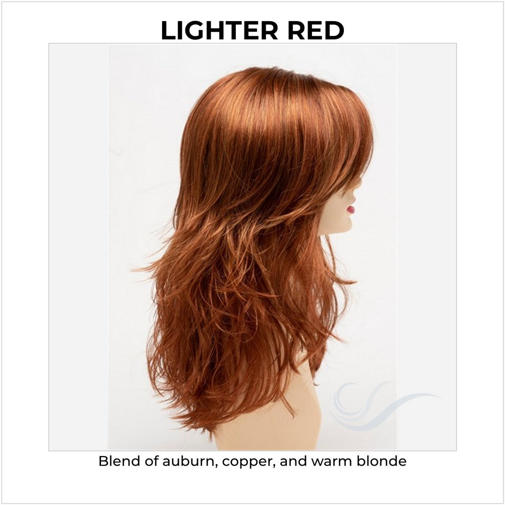 Joy by Envy in Lighter Red-Blend of auburn, copper, and warm blonde