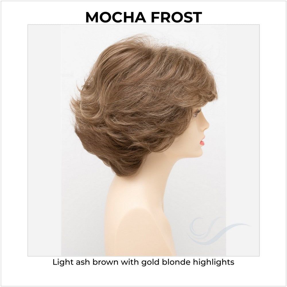 Kylie By Envy in Mocha Frost-Light ash brown with gold blonde highlights