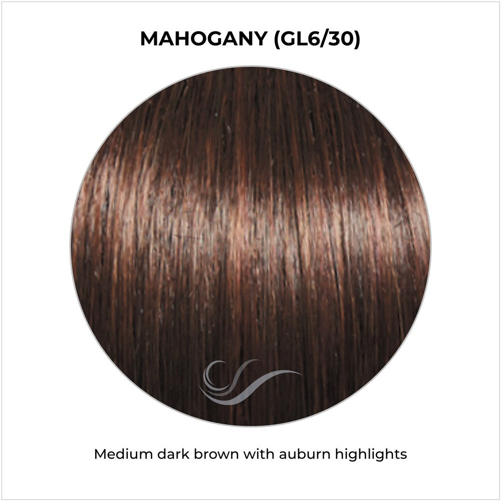 Mahogany (GL6/30)-Medium dark brown with auburn highlights