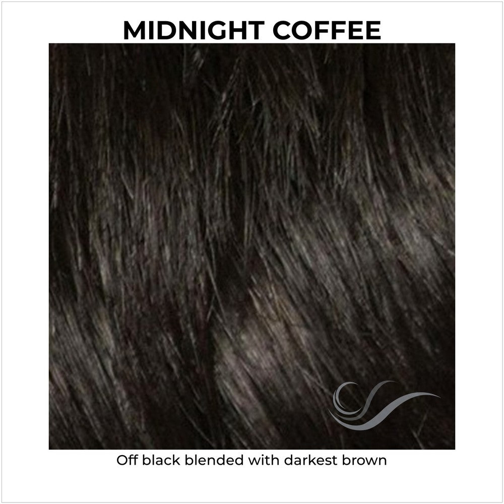 Midnight Coffee-Off black blended with darkest brown