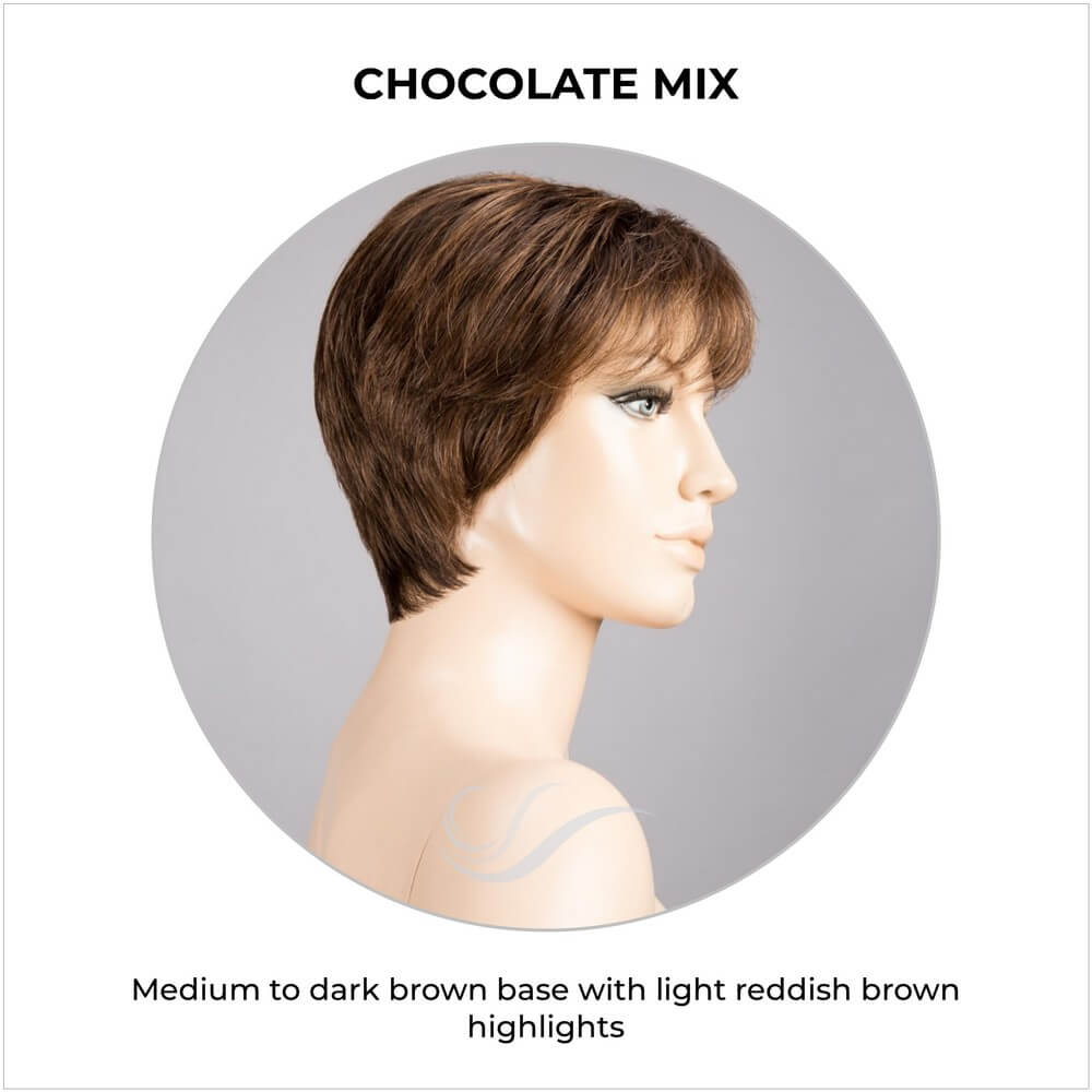 Napoli Soft by Ellen Wille in Chocolate Mix-Medium to dark brown base with light reddish brown highlights