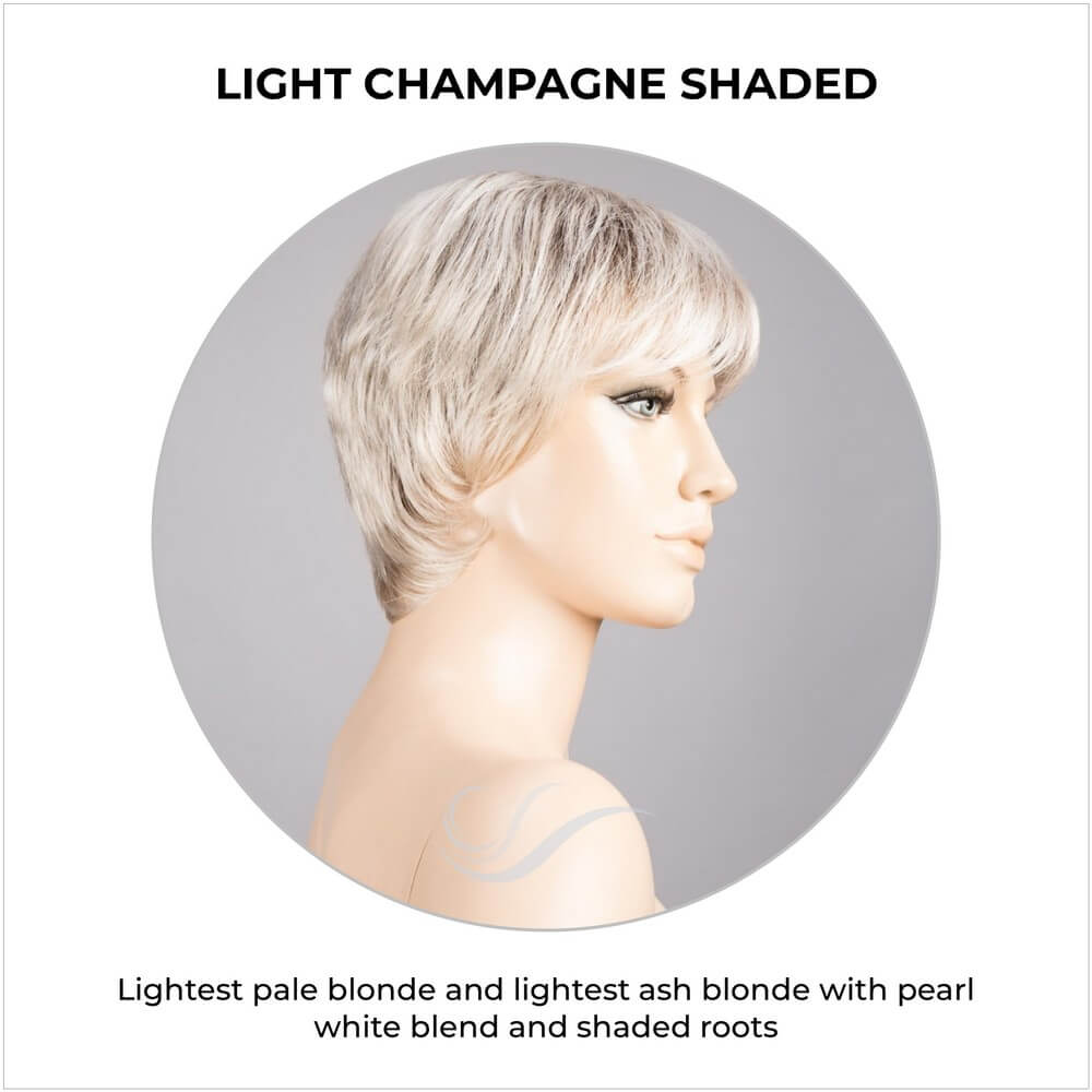 Napoli Soft by Ellen Wille in Light Champagne Shaded-Lightest pale blonde and lightest ash blonde with pearl white blend and shaded roots