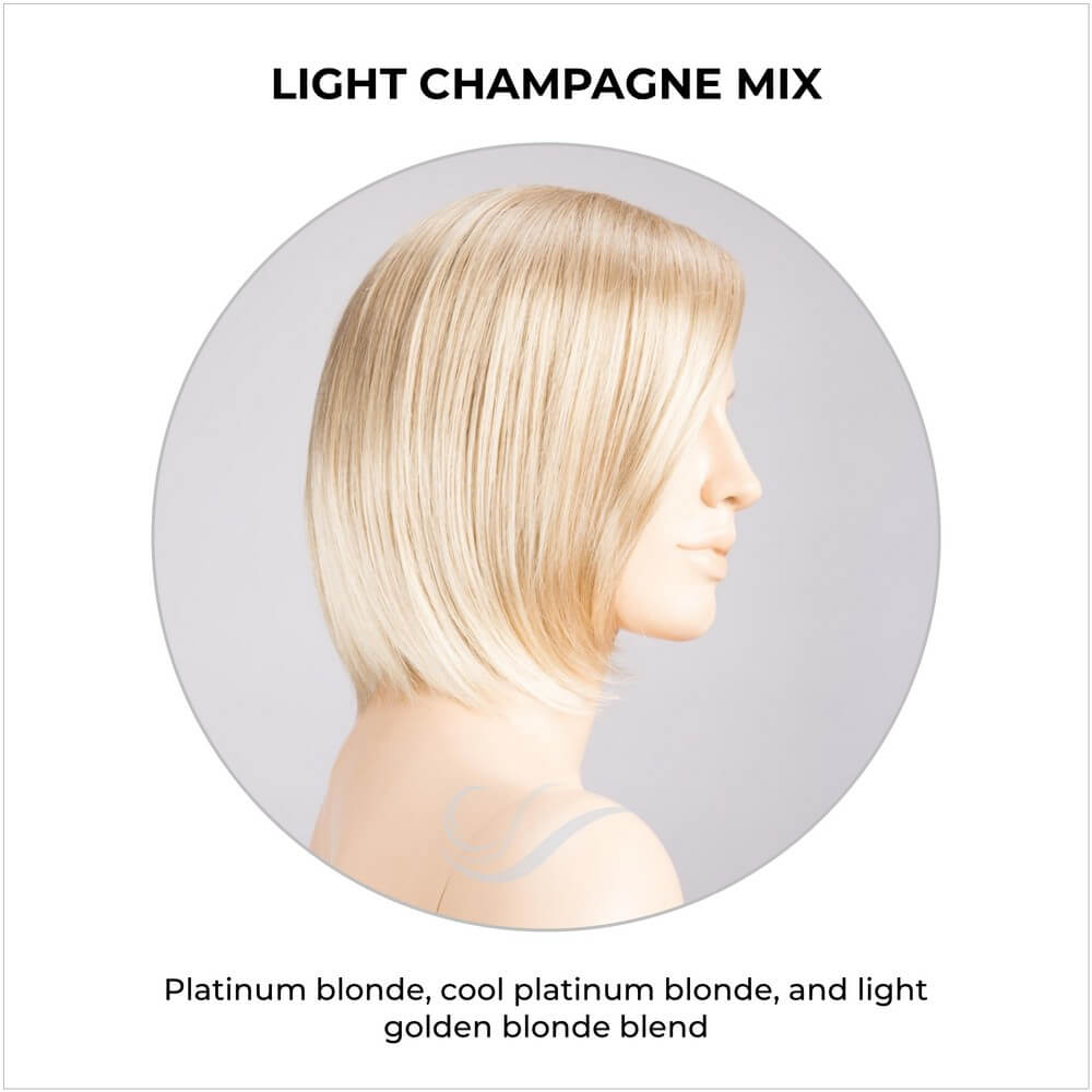 Narano by Ellen Wille in Light Champagne Mix-Platinum blonde, cool platinum blonde, and light golden blonde blend