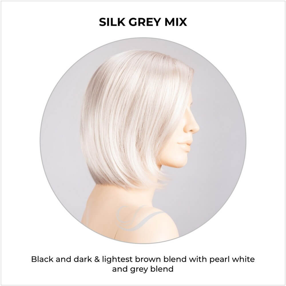 Narano by Ellen Wille in Silk Grey Mix-Black and dark & lightest brown blend with pearl white and grey blend