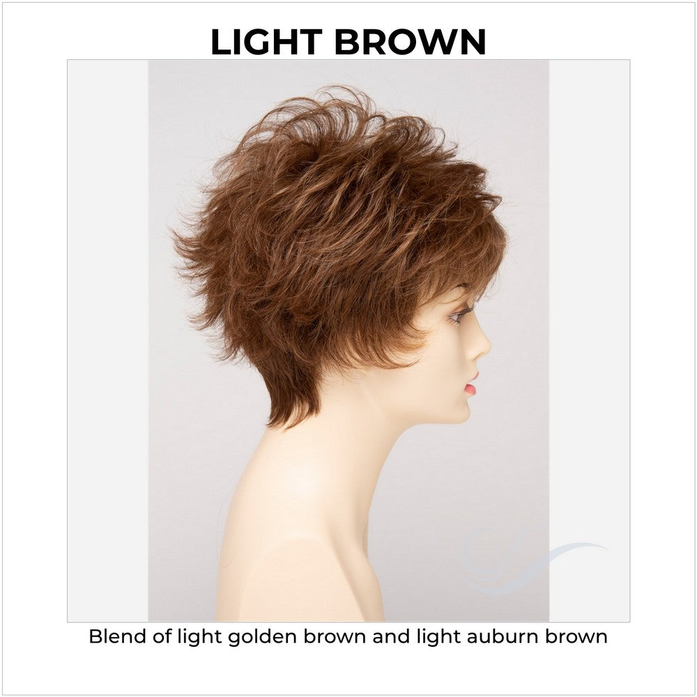 Olivia By Envy in Light Brown-Blend of light golden brown and light auburn brown