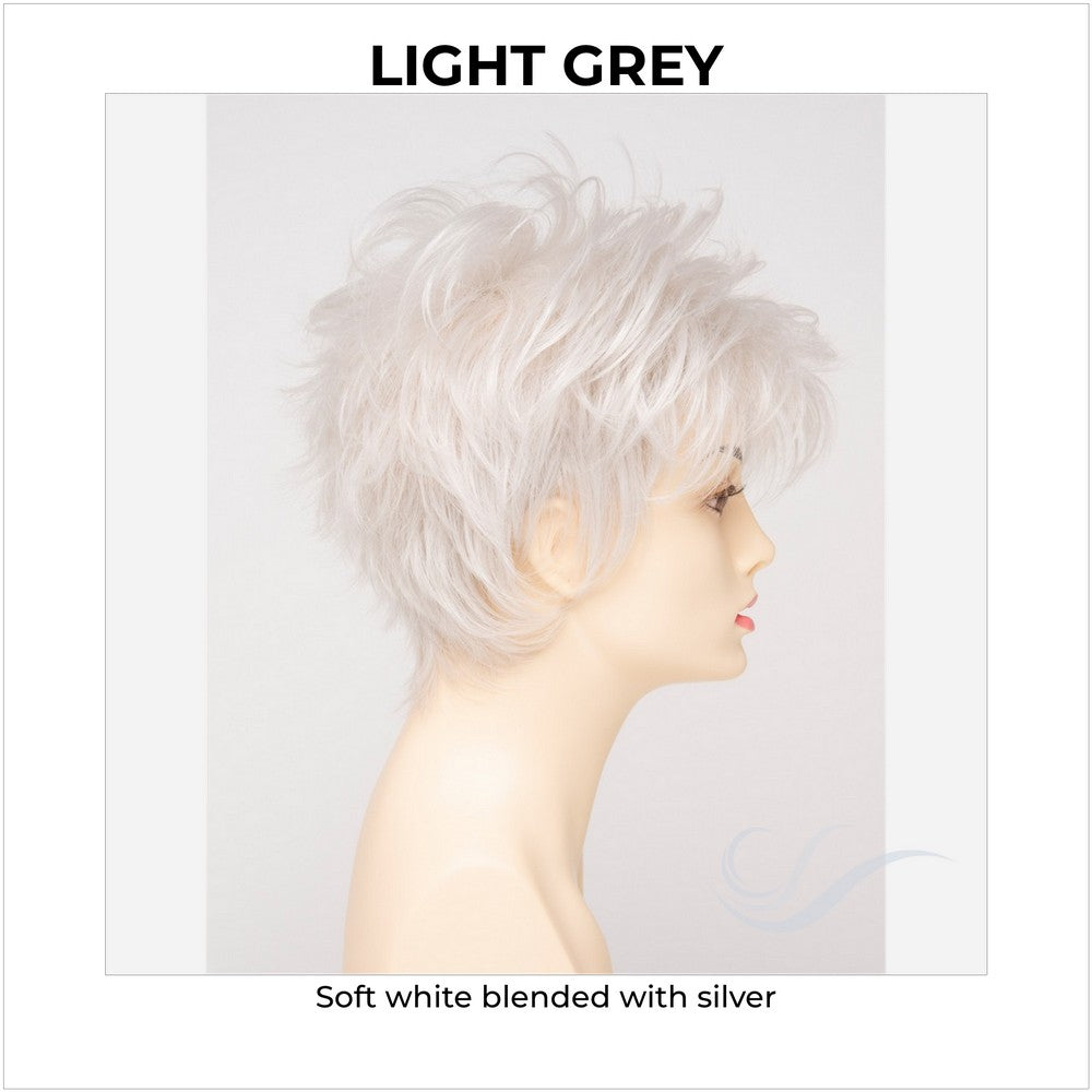 Ophelia By Envy in Light Grey-Soft white blended with silver