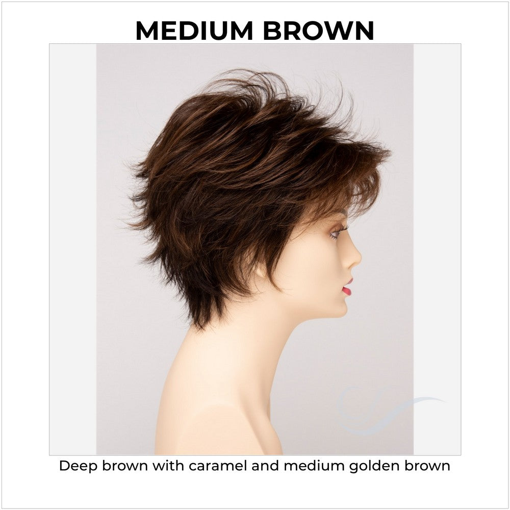 Ophelia By Envy in Medium Brown-Deep brown with caramel and medium golden brown