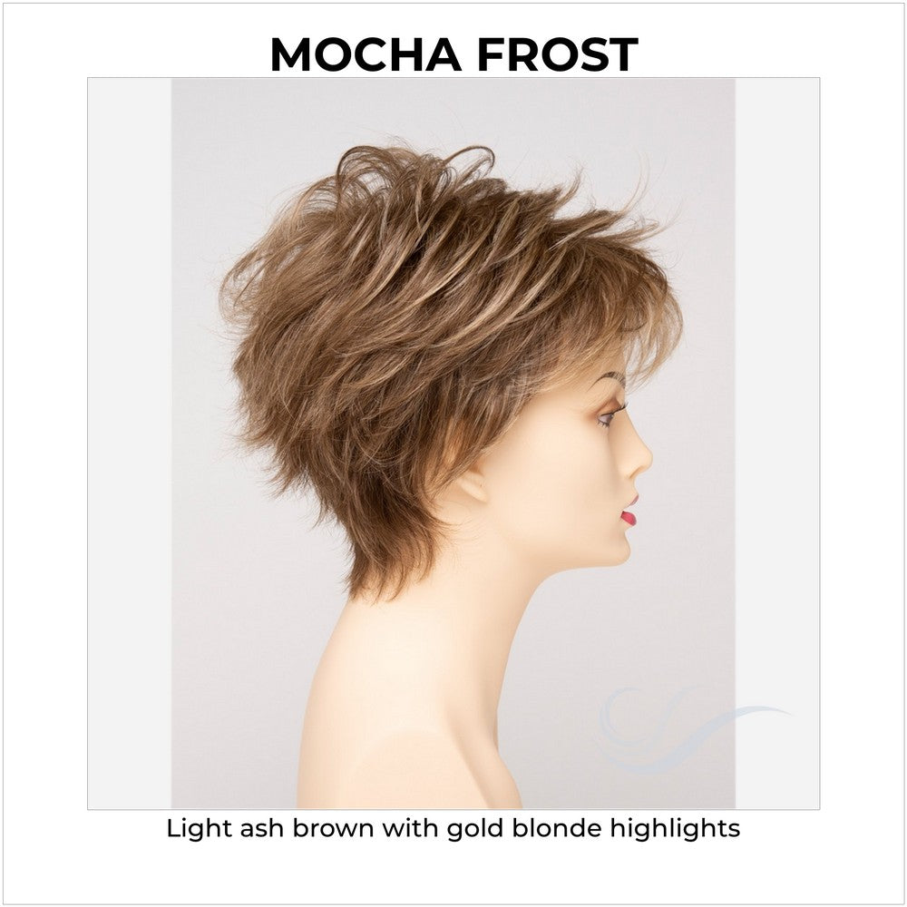 Ophelia By Envy in Mocha Frost-Light ash brown with gold blonde highlights