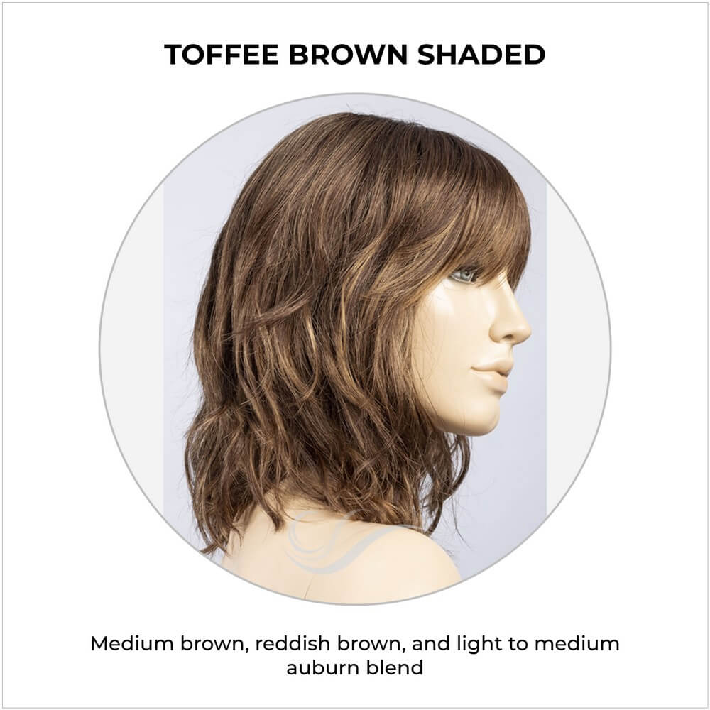 Perla by Ellen Wille in Toffee Brown Shaded-Medium brown, reddish brown, and light to medium auburn blend