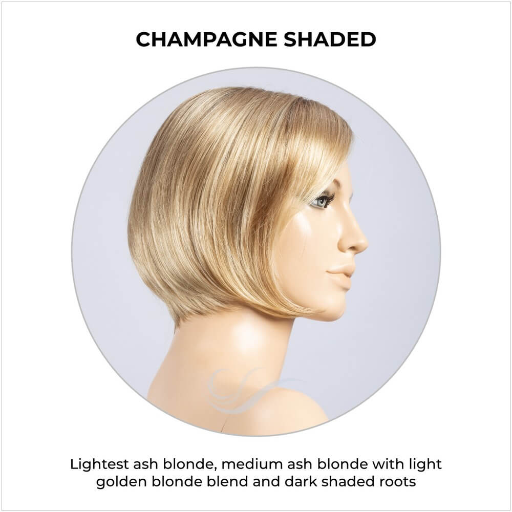 Piemonte Super by Ellen Wille in Champagne Shaded-Lightest ash blonde, medium ash blonde with light golden blonde blend and dark shaded roots