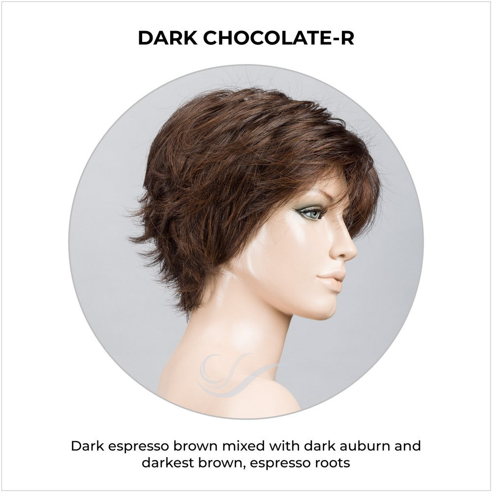 Relax Large by Ellen Wille in Dark Chocolate-R-Dark espresso brown mixed with dark auburn and darkest brown, espresso roots