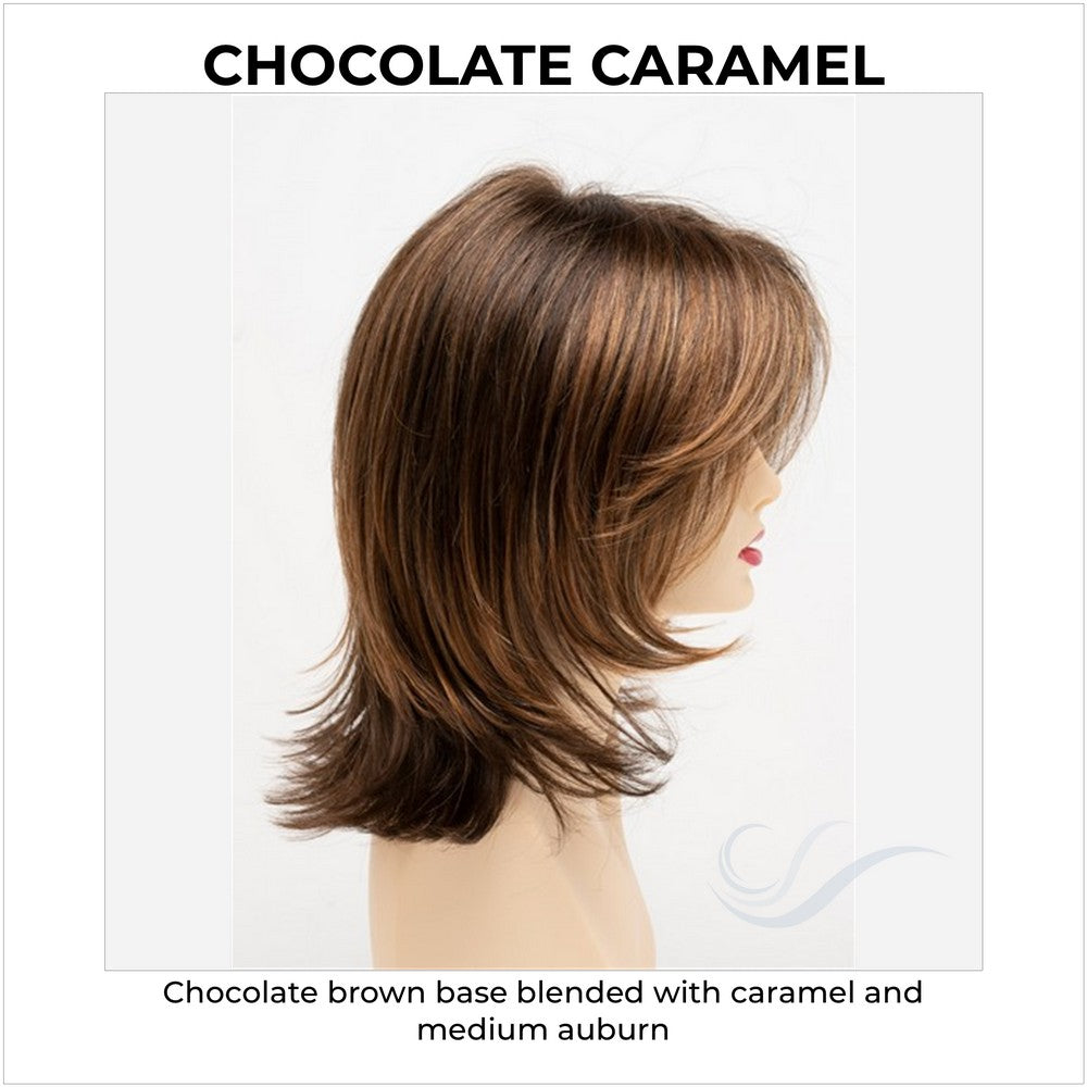 Rose by Envy in Chocolate Caramel-Chocolate brown base blended with caramel and medium auburn