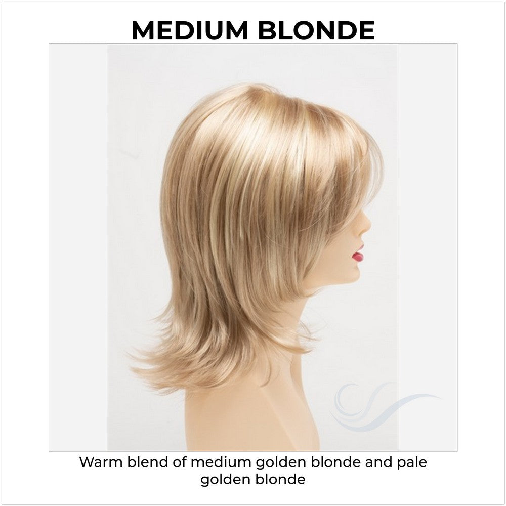 Rose by Envy in Medium Blonde-Warm blend of medium golden blonde and pale golden blonde