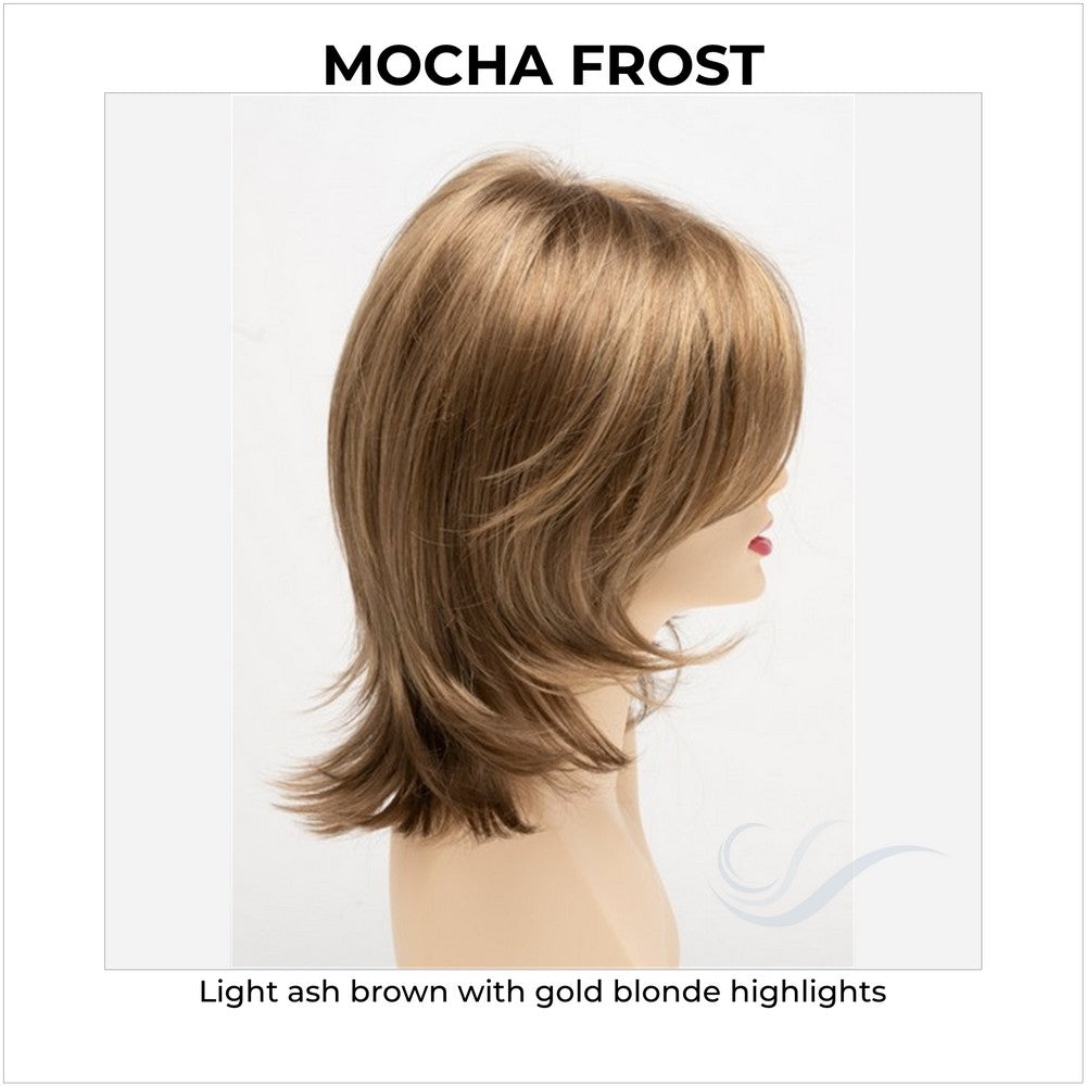Rose by Envy in Mocha Frost-Light ash brown with gold blonde highlights