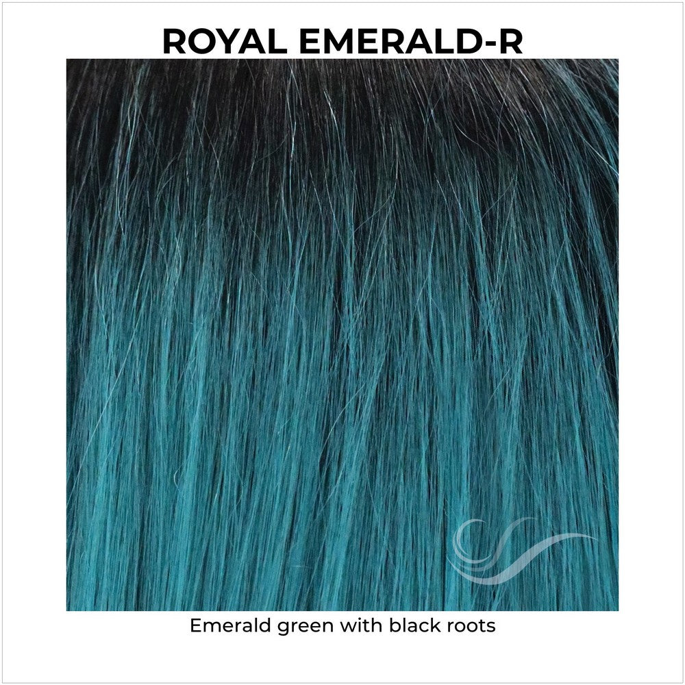 Royal Emerald-R-Emerald green with black roots
