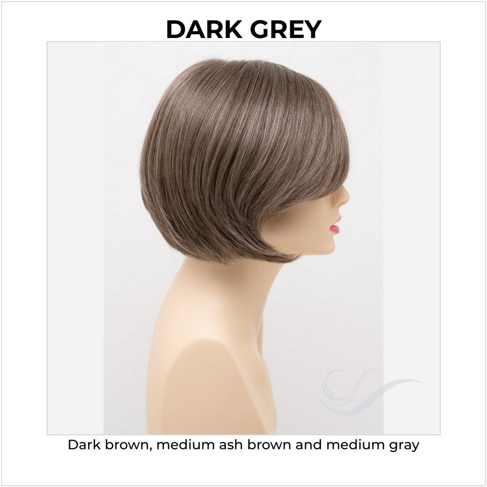 Shyla By Envy in Dark Grey-Dark brown, medium ash brown and medium gray