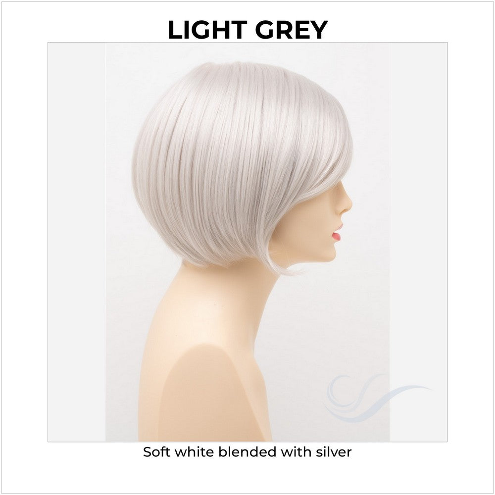 Shyla By Envy in Light Grey-Soft white blended with silver