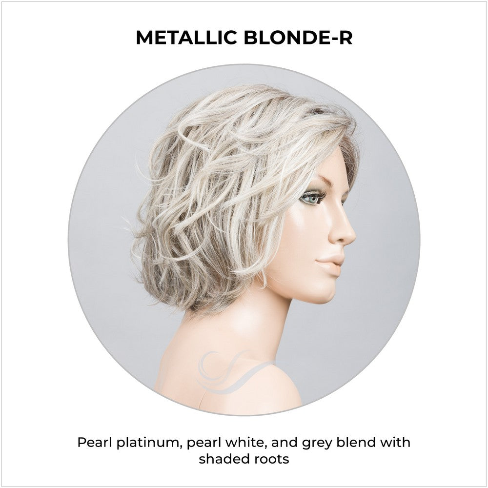 Sound by Ellen Wille in Metallic Blonde-R-Pearl platinum, pearl white, and grey blend with shaded roots