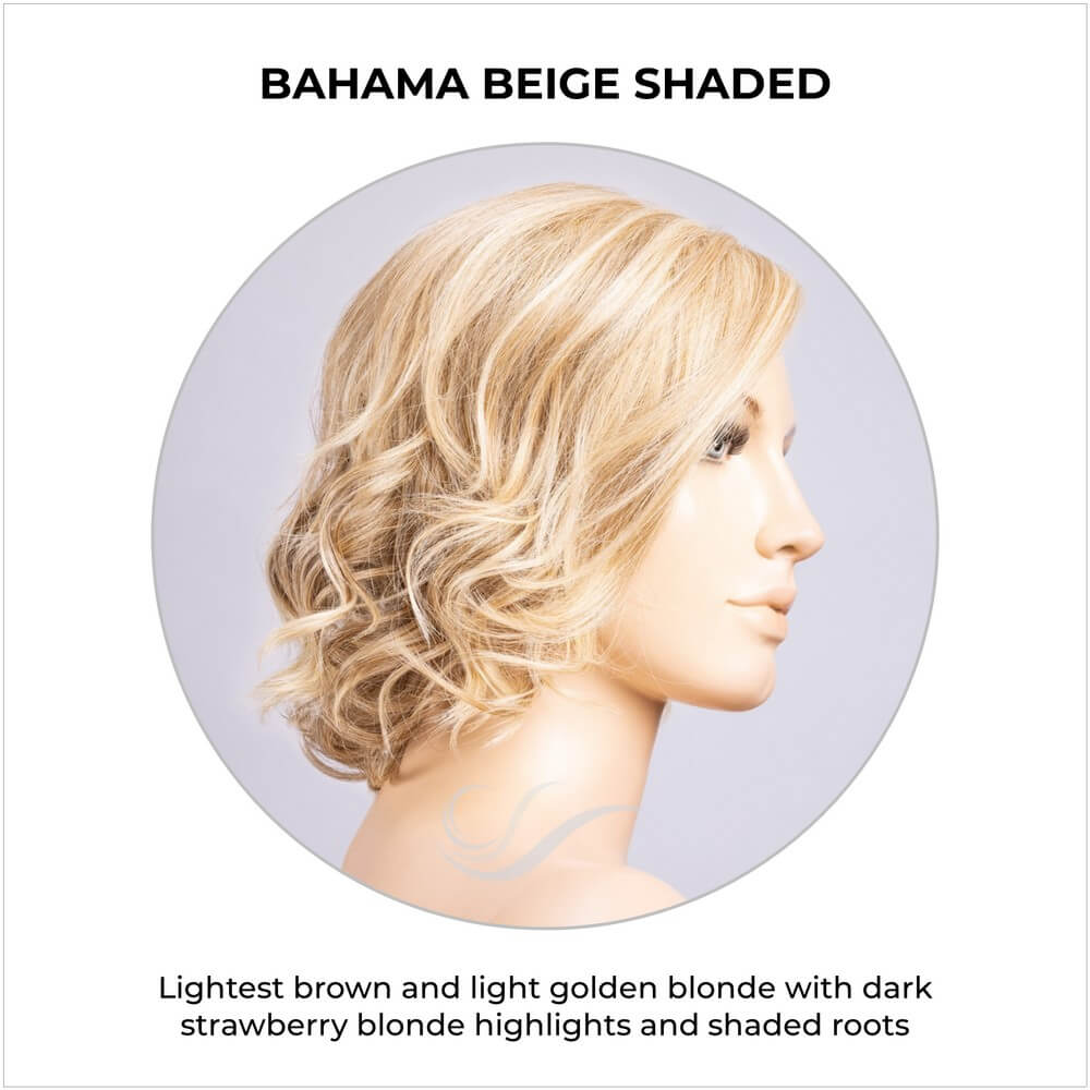 Stella by Ellen Wille in Bahama Beige Shaded-Lightest brown and light golden blonde with dark strawberry blonde highlights and shaded roots
