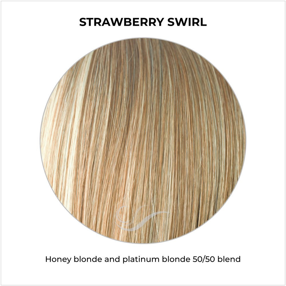 Strawberry Swirl-Honey blonde and platinum blonde 50/50 blend