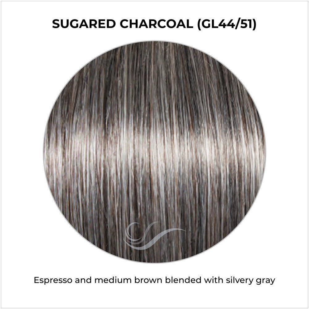 Sugared Charcoal (GL44/51)-Espresso and medium brown blended with silvery gray