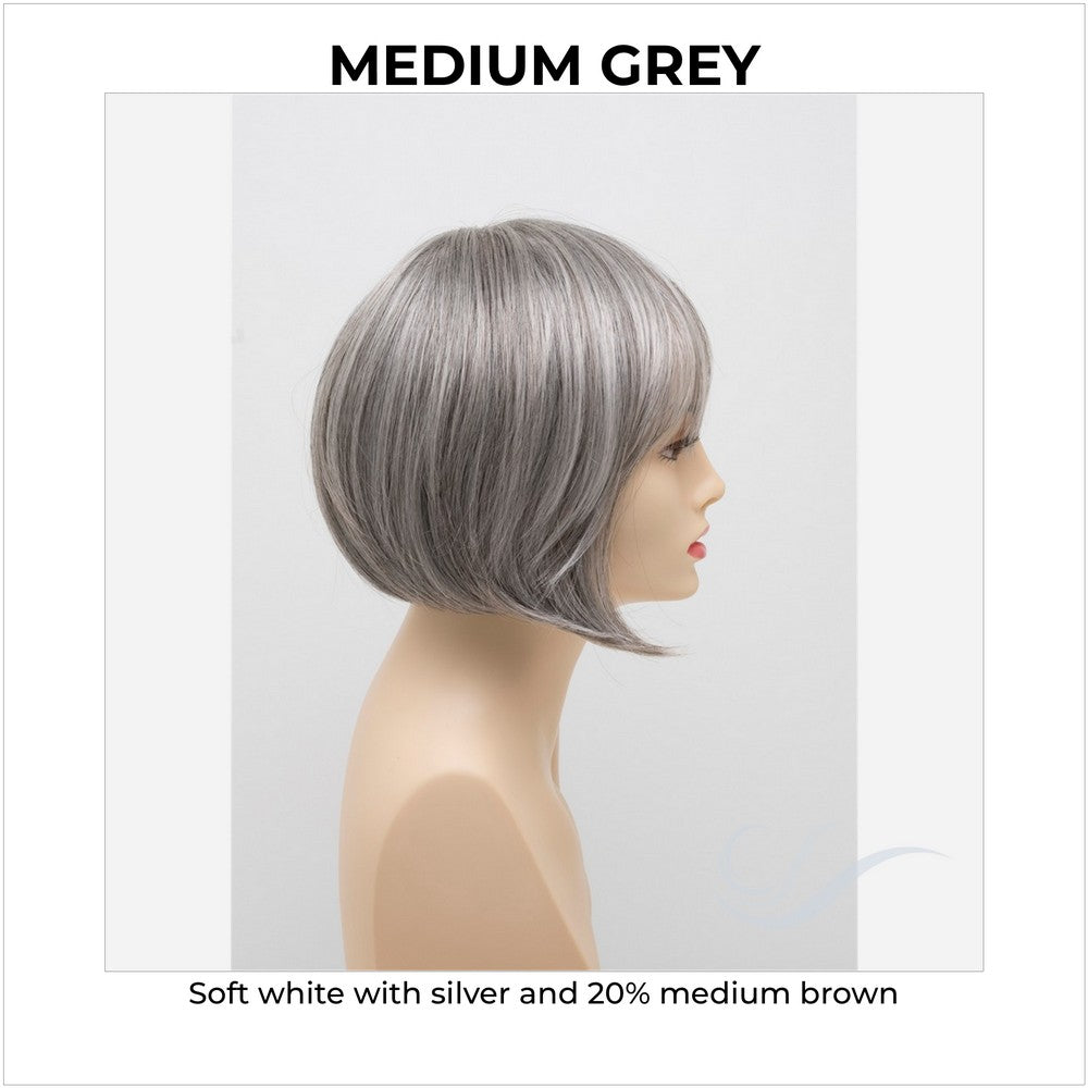 Tandi By Envy in Medium Grey-Soft white with silver and 20% medium brown