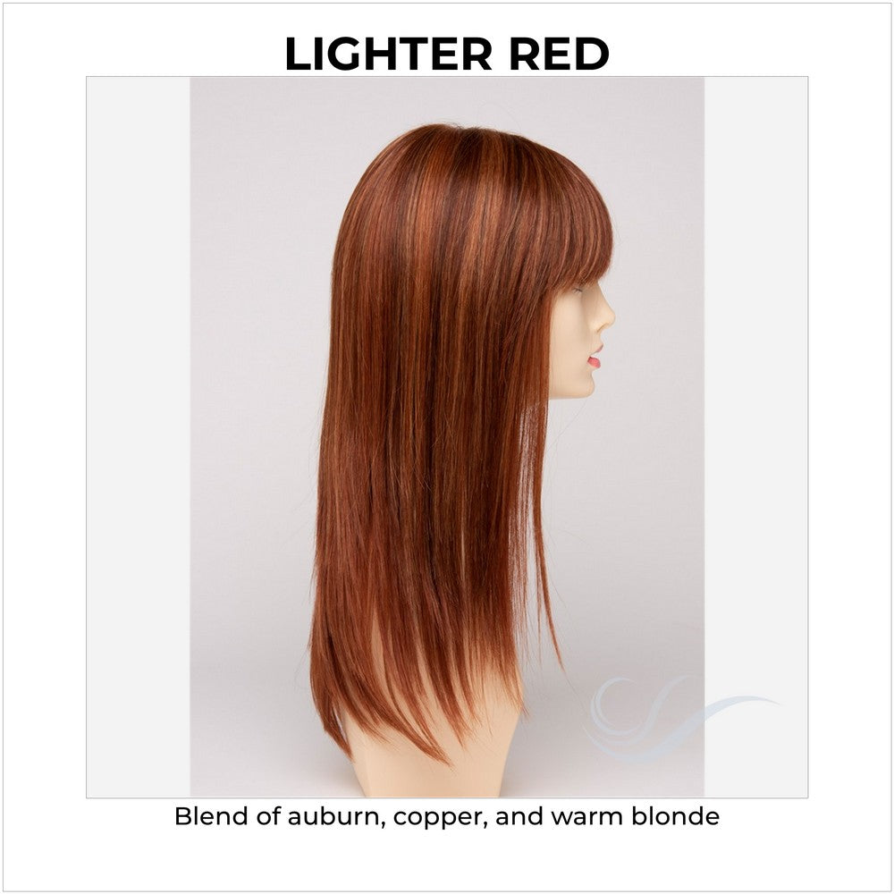 Taryn By Envy in Lighter Red-Blend of auburn, copper, and warm blonde