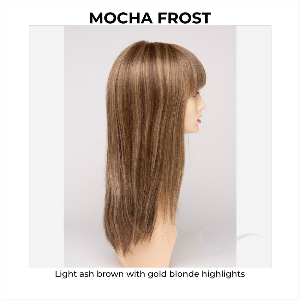 Taryn By Envy in Mocha Frost-Light ash brown with gold blonde highlights