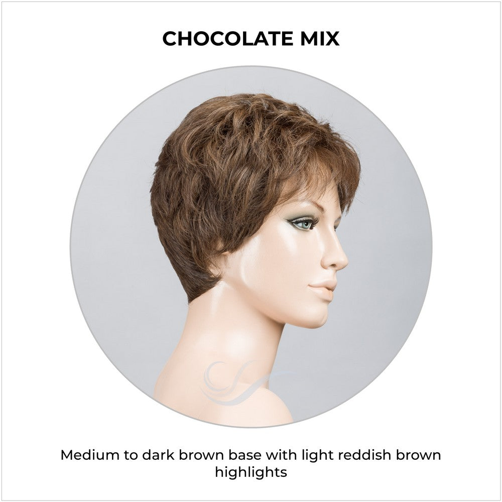 Time Comfort by Ellen Wille in Chocolate Mix-Medium to dark brown base with light reddish brown highlights