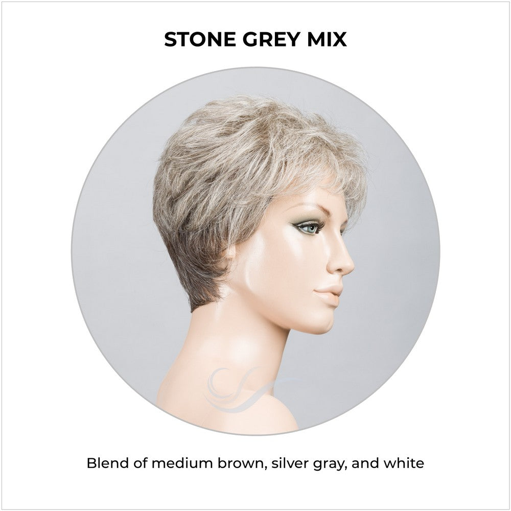 Time Comfort by Ellen Wille in Stone Grey Mix-Blend of medium brown, silver gray, and white