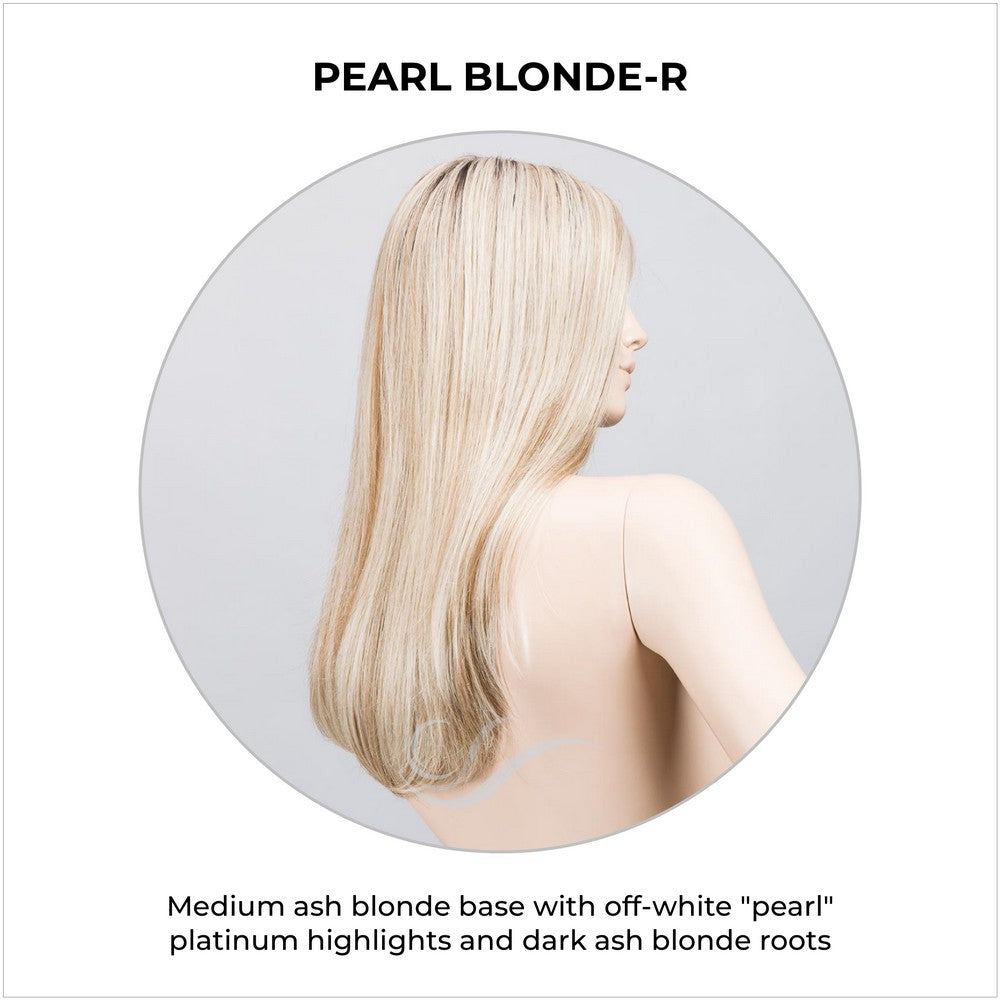 Vita wig by Ellen Wille in Pearl Blonde-R-Medium ash blonde base with off-white "pearl" platinum highlights and dark ash blonde roots