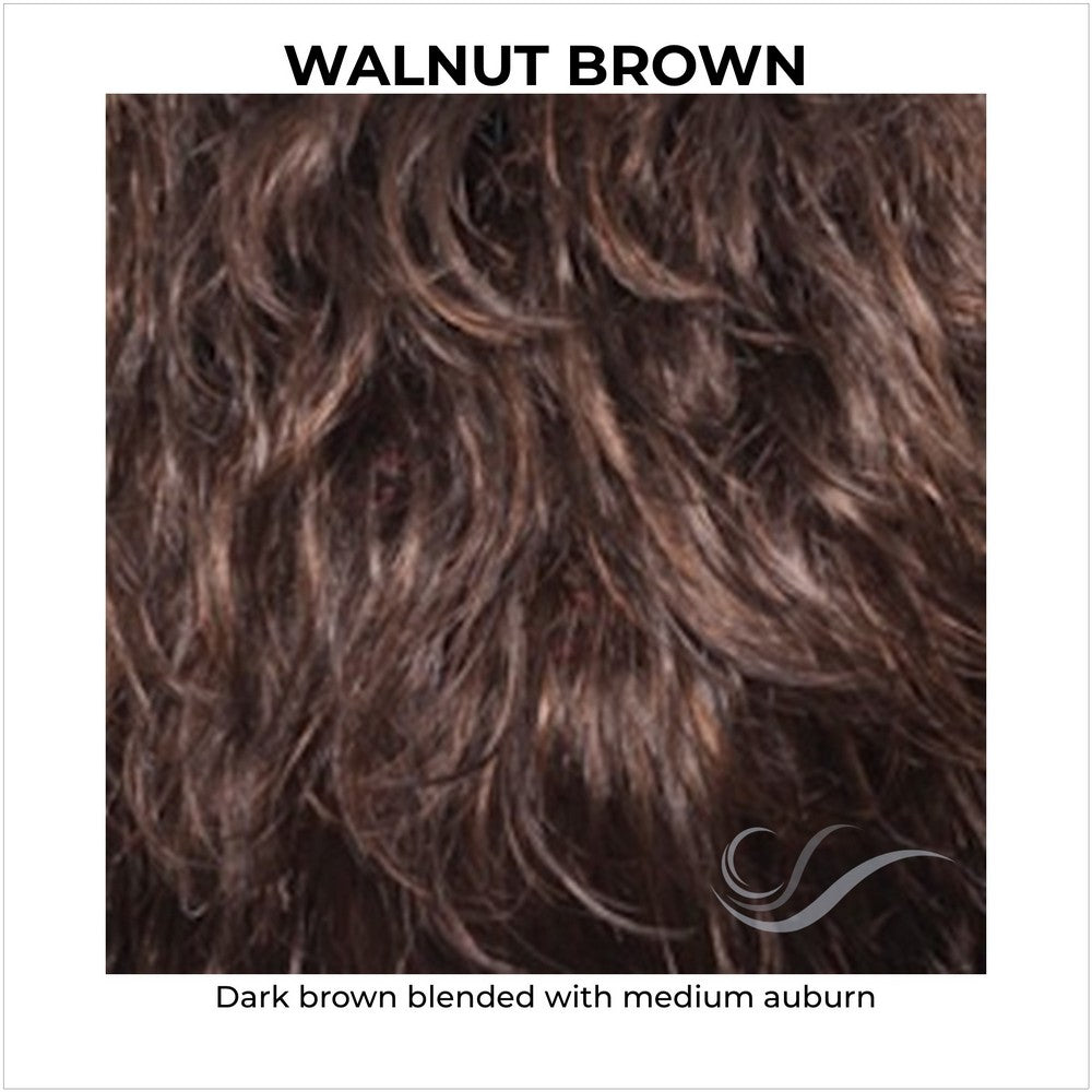 Walnut Brown-Dark brown blended with medium auburn