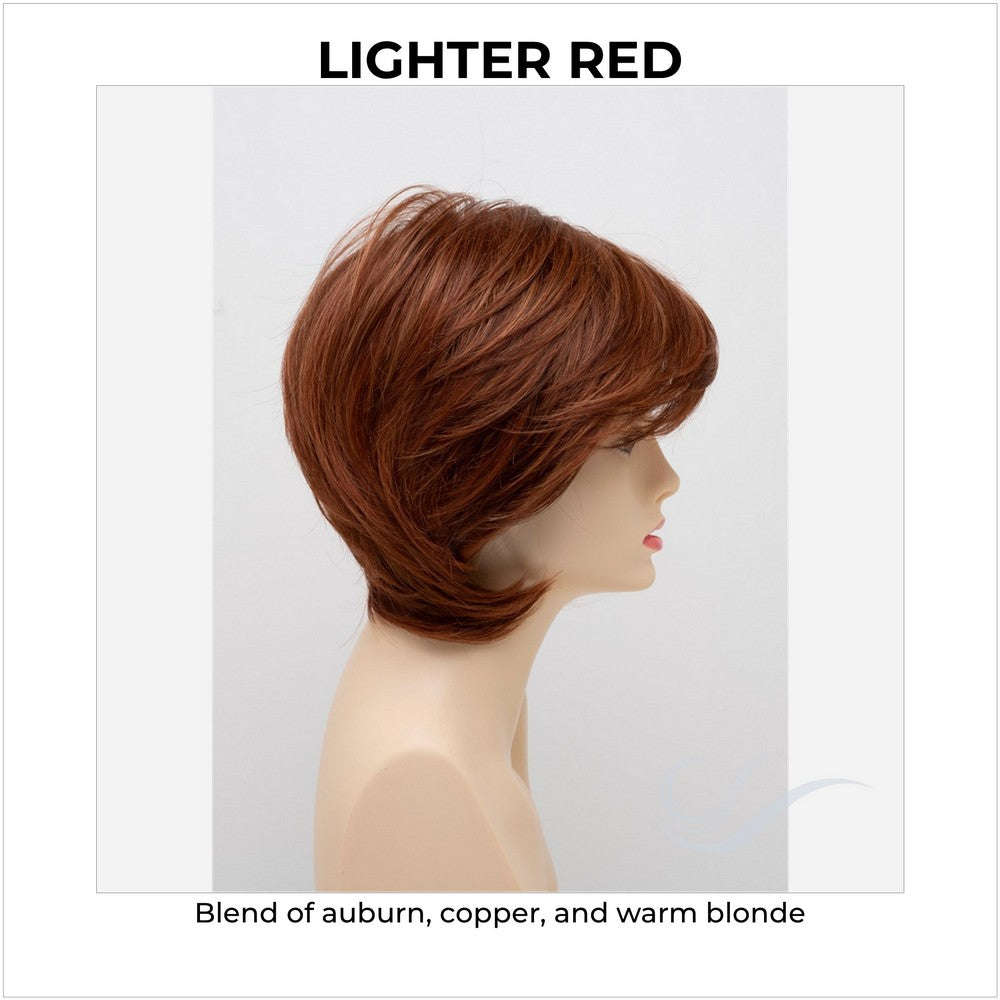 Whitney By Envy in Lighter Red-Blend of auburn, copper, and warm blonde