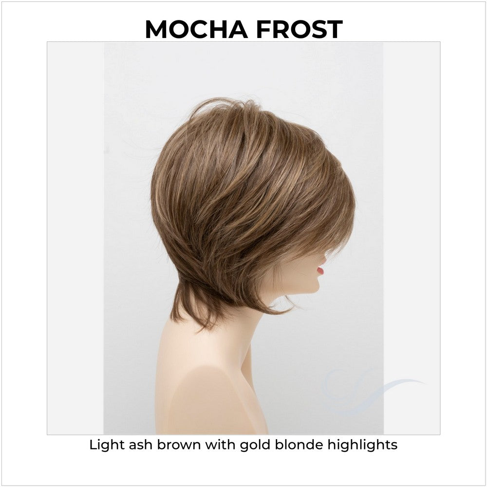 Whitney By Envy in Mocha Frost-Light ash brown with gold blonde highlights