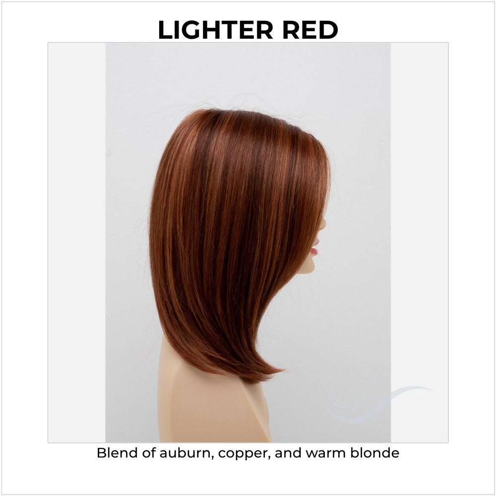Zoey By Envy in Lighter Red-Blend of auburn, copper, and warm blonde